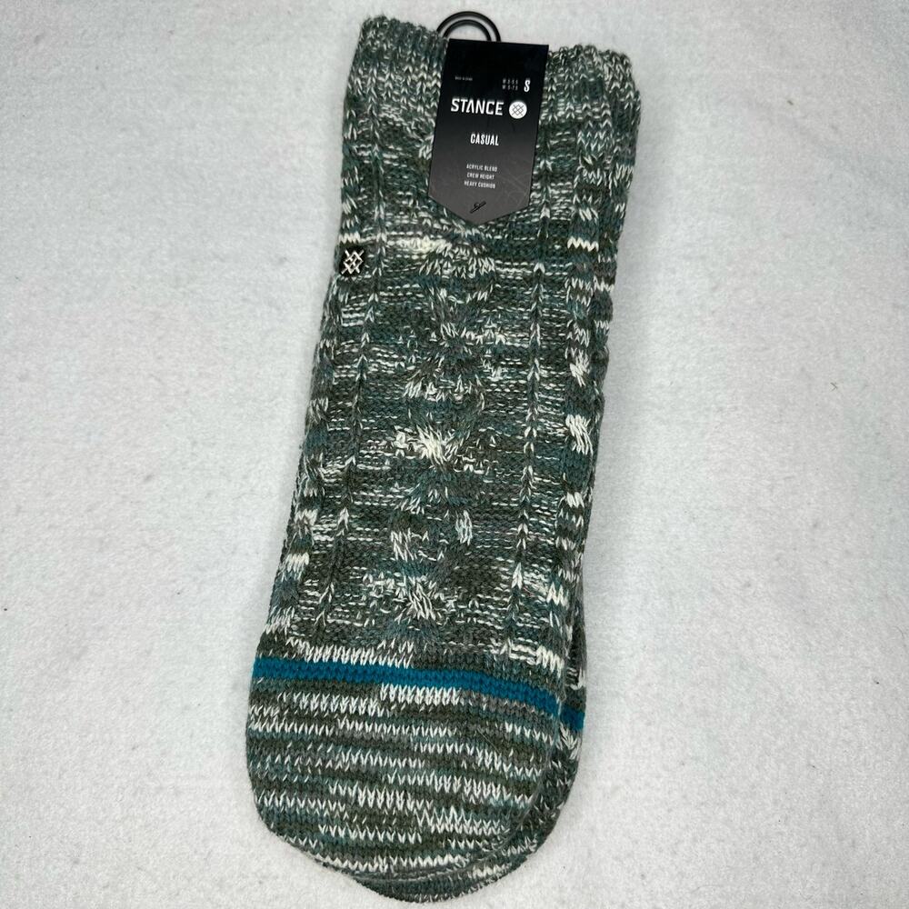 Stance Montatak Warm Slipper Crew Socks Heavy Sherpa Lined Sz Small NWT - Picture 1 of 3